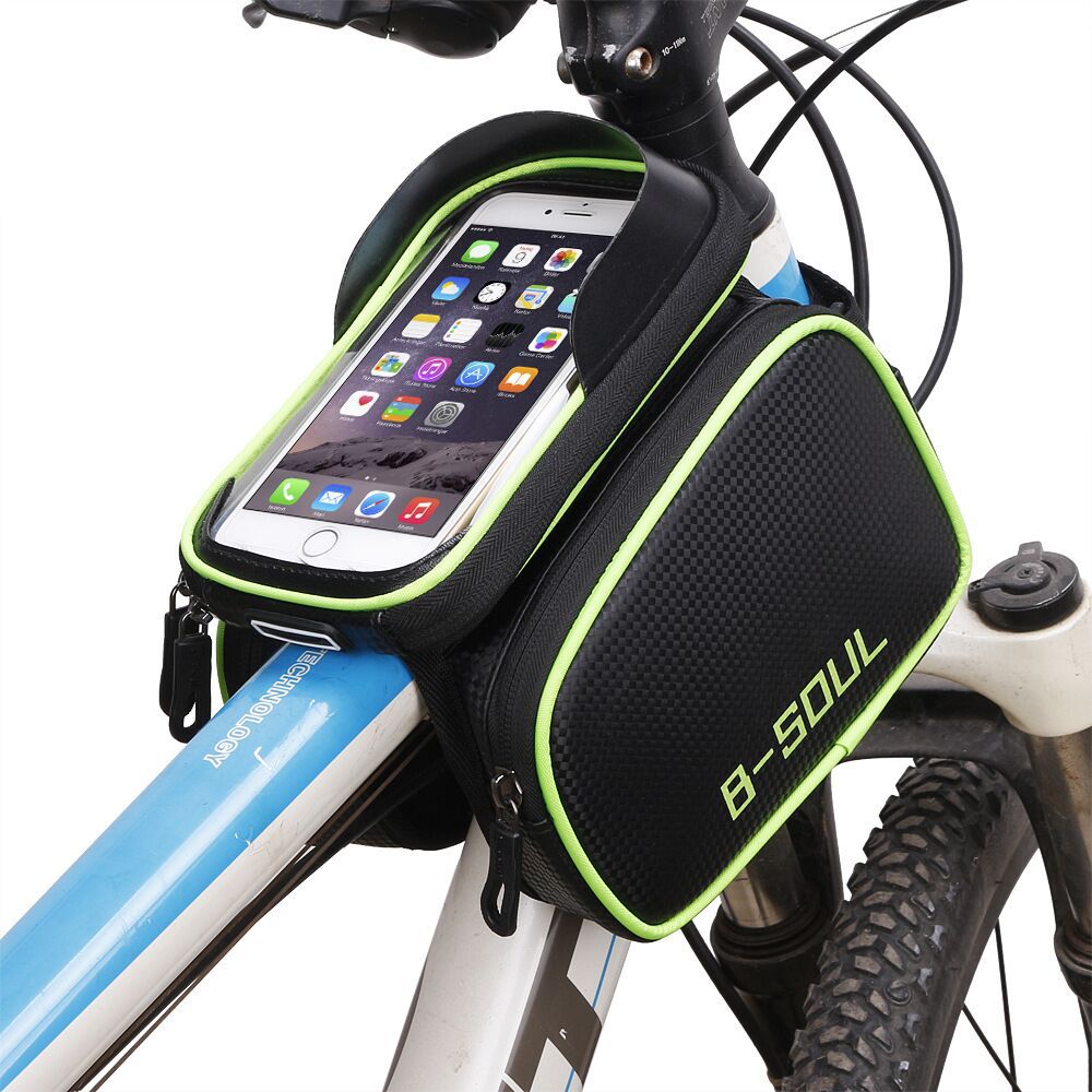 Bicycle Bag Front Beam Bag Mountain Bike Saddle Bag Mobile Phone Bag Upper Tube Bag Riding Bag Accessories