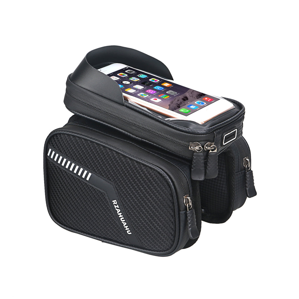 Bicycle Bag Front Beam Bag Mountain Bike Mobile Phone Front Hanging Bicycle Saddle Storage Bag Riding Equipment Accessories